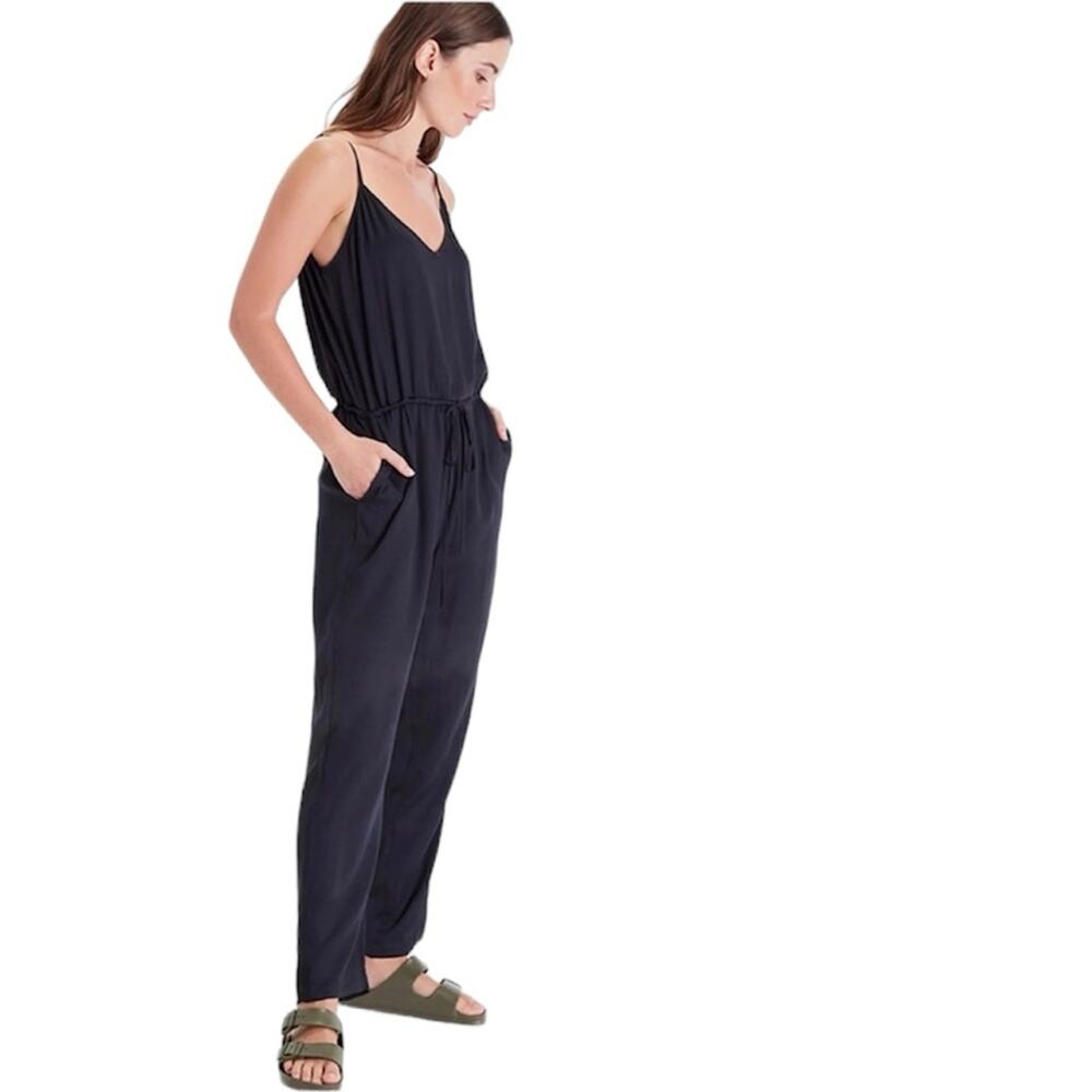 Neu Nomads Black Sydney Drawstring Jumpsuit